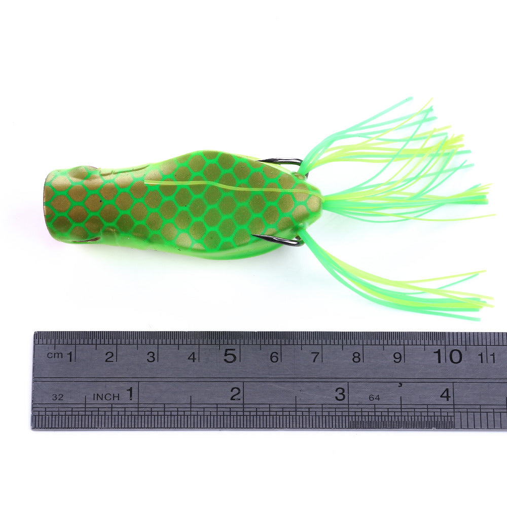 Señuelo de rana clásico de 14 g: cebo blando realista para pesca de lubina y cabeza de serpiente, señuelo de superficie para agua dulce