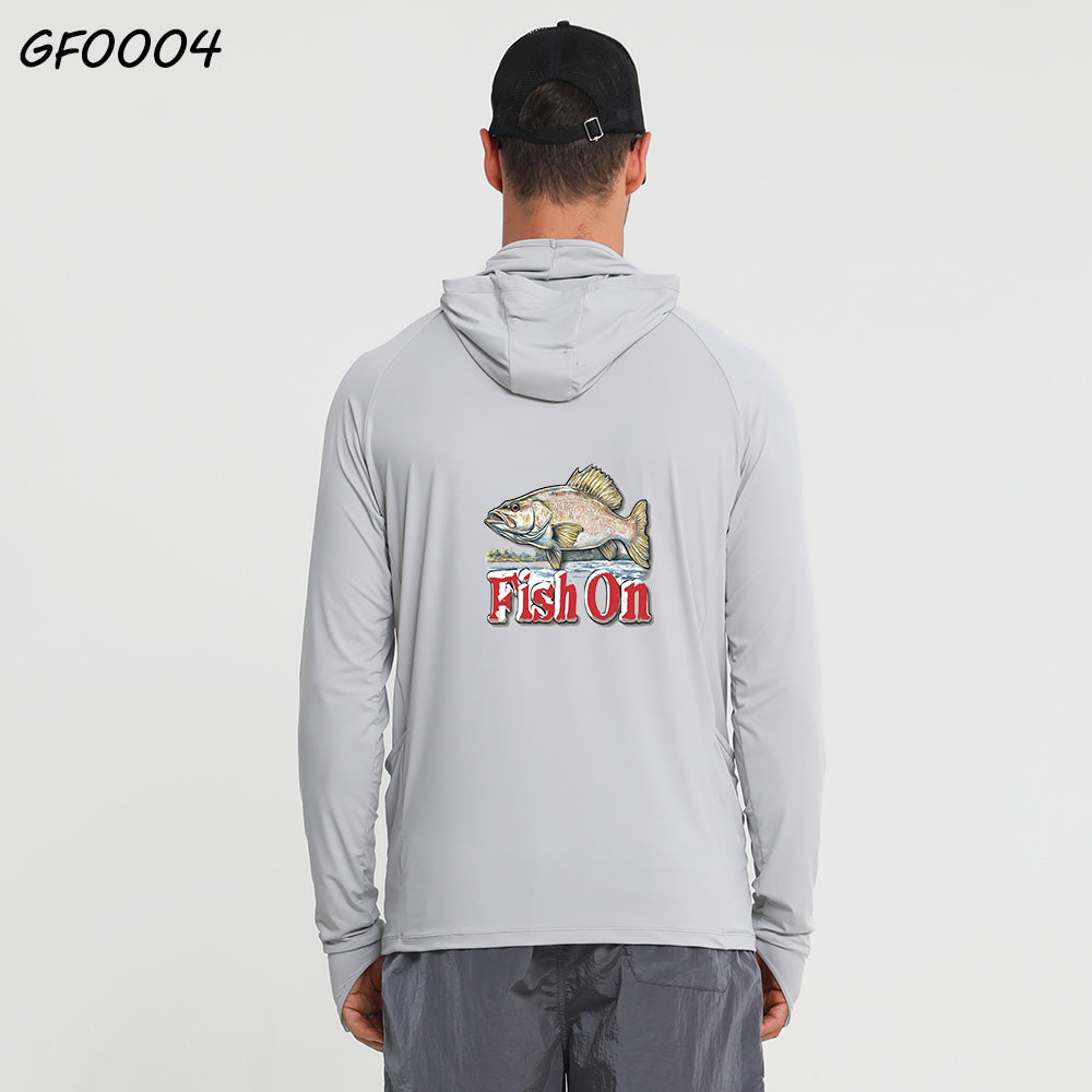 Camisa de pesca ligera Fish On para hombre para climas cálidos