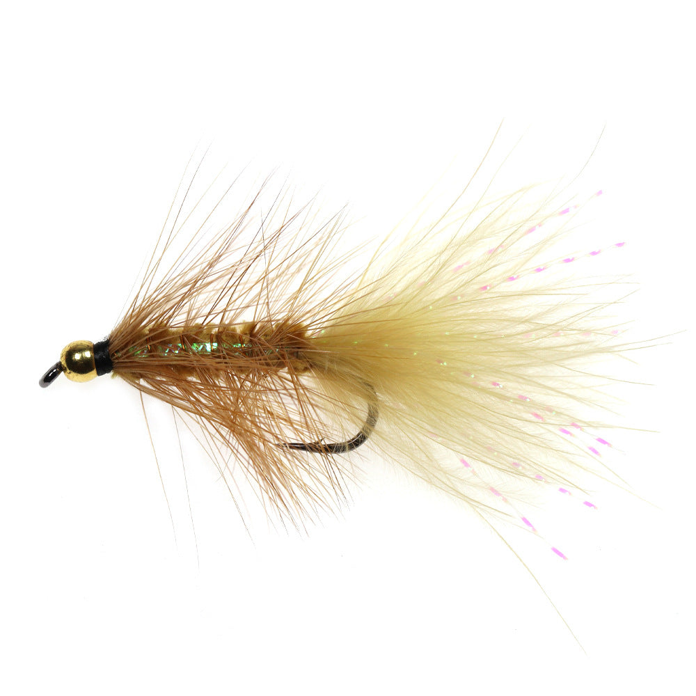 Ninfas de pesca con mosca atadas con Wooly Bugger para trucha lubina