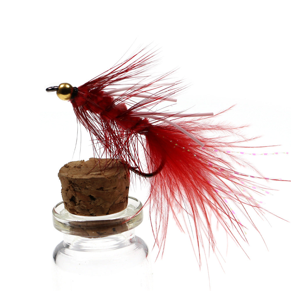 Ninfas de pesca con mosca atadas con Wooly Bugger para trucha lubina