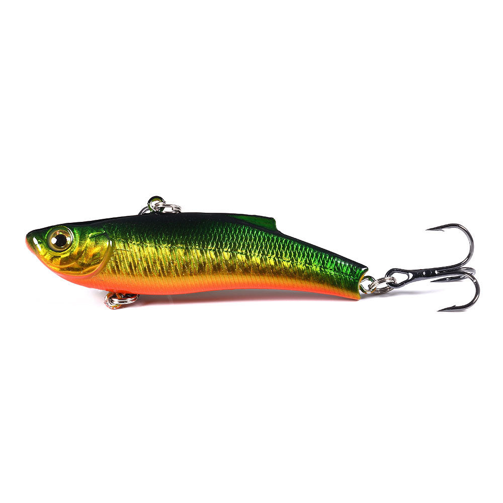 Full Water Column VIB Lure with Rattles - Multi-Layer Vibration Bait for Bass and Pike Fishing, Realistic Fish Design