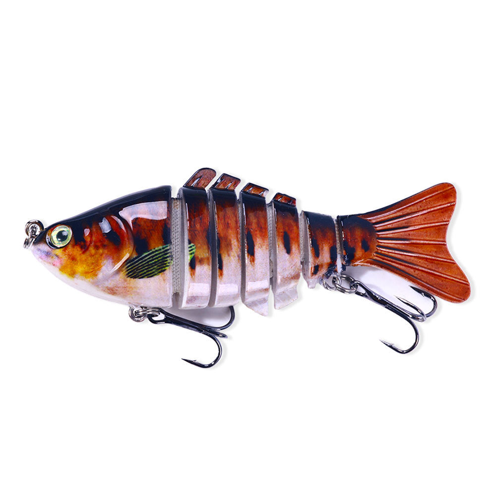 10CM 7-Section Swimbait - Multi-Jointed Hard Bait for Bass and Pike Fishing, Realistic Swimming Lure