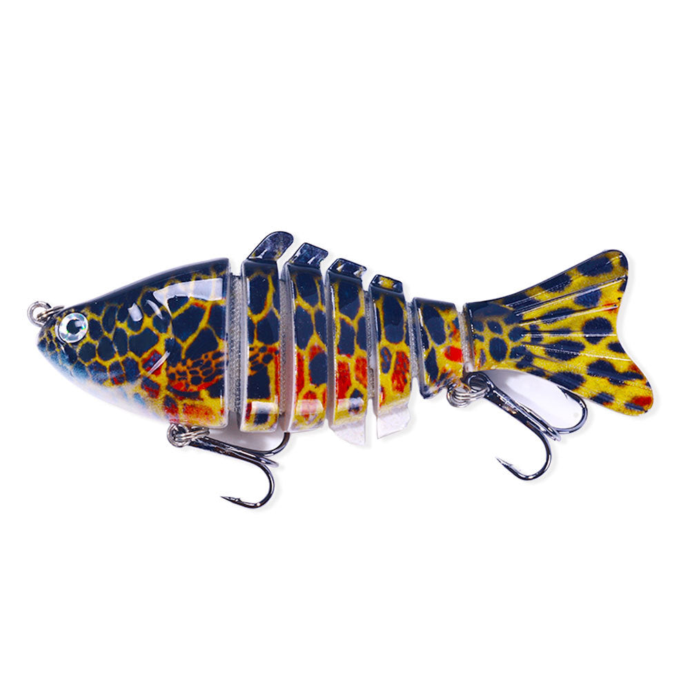 10CM 7-Section Swimbait - Multi-Jointed Hard Bait for Bass and Pike Fishing, Realistic Swimming Lure