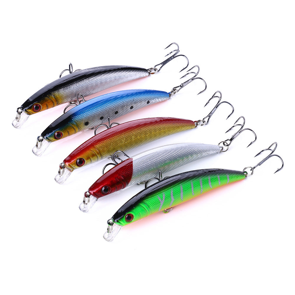 Señuelo flotante Minnow de 9 cm: crankbait de superficie para pesca de lubina, señuelos de pesca para agua dulce y salada