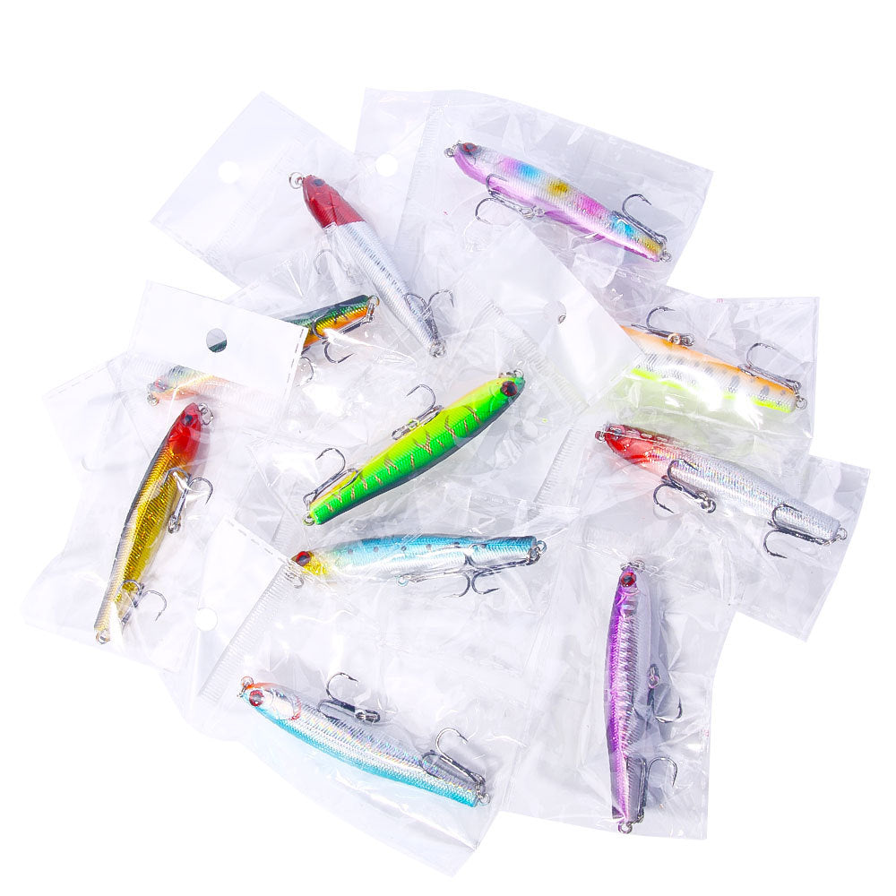 Micro Walker Lure - Sinking Minnow and Pencil Bait for Panfish and Trout Fishing, Multi-Layer Action Lure