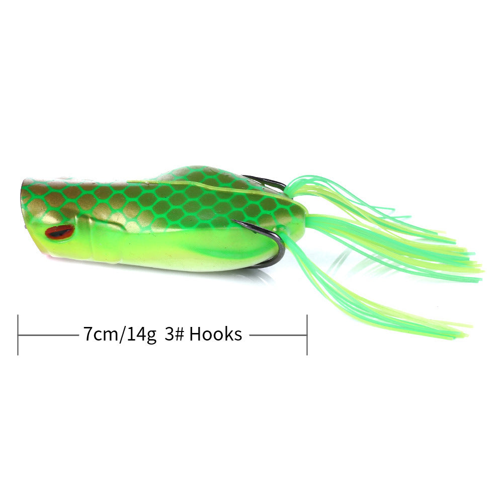 14g Classic Frog Lure - Realistic Soft Bait for Bass and Snakehead Fishing, Topwater Freshwater Lure