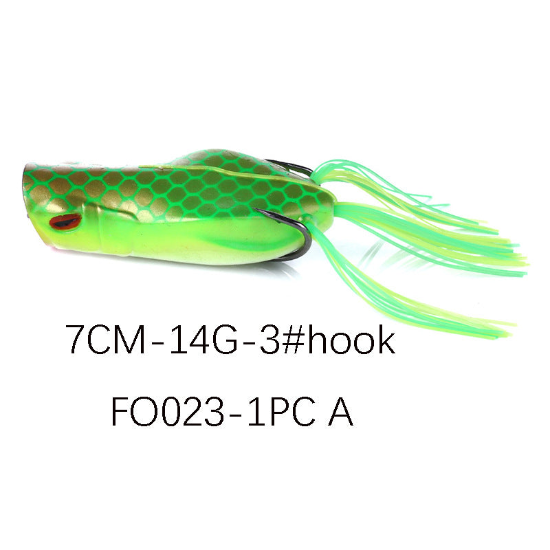 14g Classic Frog Lure - Realistic Soft Bait for Bass and Snakehead Fishing, Topwater Freshwater Lure