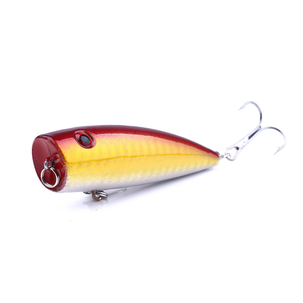 9g Floating Popper Lure - Topwater Plastic Lure for Freshwater Fishing, Realistic Surface Lure for Bass and Panfish