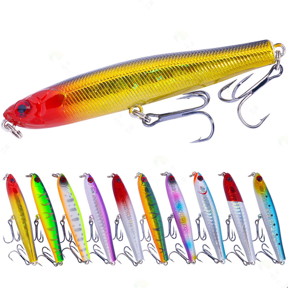 Micro Walker Lure - Sinking Minnow and Pencil Bait for Panfish and Trout Fishing, Multi-Layer Action Lure