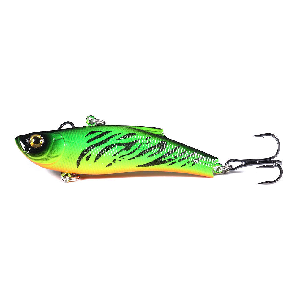 Full Water Column VIB Lure with Rattles - Multi-Layer Vibration Bait for Bass and Pike Fishing, Realistic Fish Design