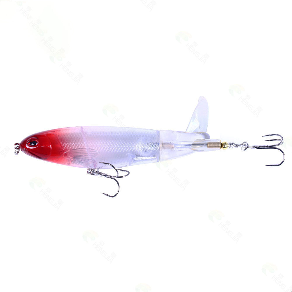 Floating Propeller Pencil Lure - Topwater Propeller Buzzbait for Bass and Pike Fishing, Realistic Surface Lure