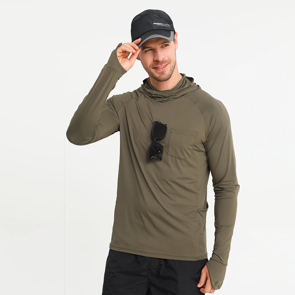 Got A Bite-Long Sleeve UV Protection Fishing Shirts With Hoodie