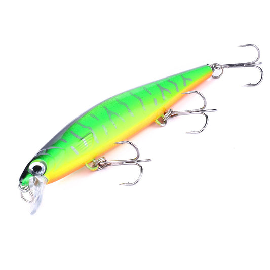 11cm Short-Bill Minnow Lure - Suspending Sinking Crankbait, 13g Long Cast Fishing Lure for Bass, Sea Bass, and Pike