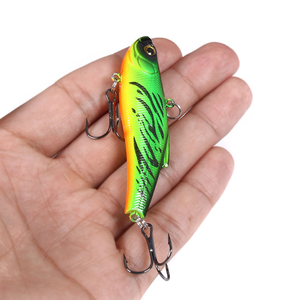 Full Water Column VIB Lure with Rattles - Multi-Layer Vibration Bait for Bass and Pike Fishing, Realistic Fish Design