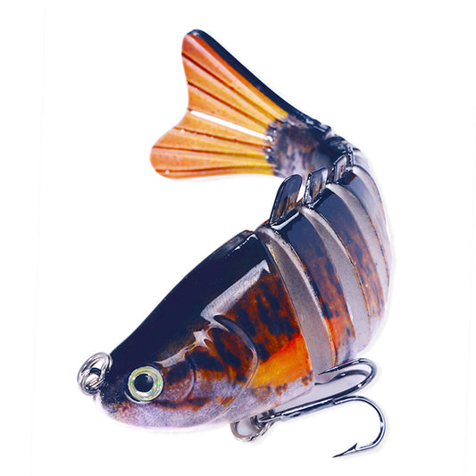 10CM 7-Section Swimbait - Multi-Jointed Hard Bait for Bass and Pike Fishing, Realistic Swimming Lure