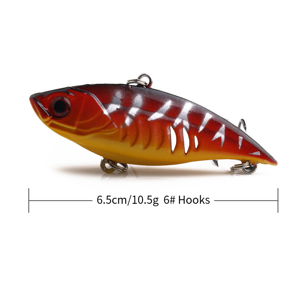 2.5Inch Vibration Lure - Sinking Noise Vib for Bass and Pike Fishing, Realistic Baitfish Design Blade