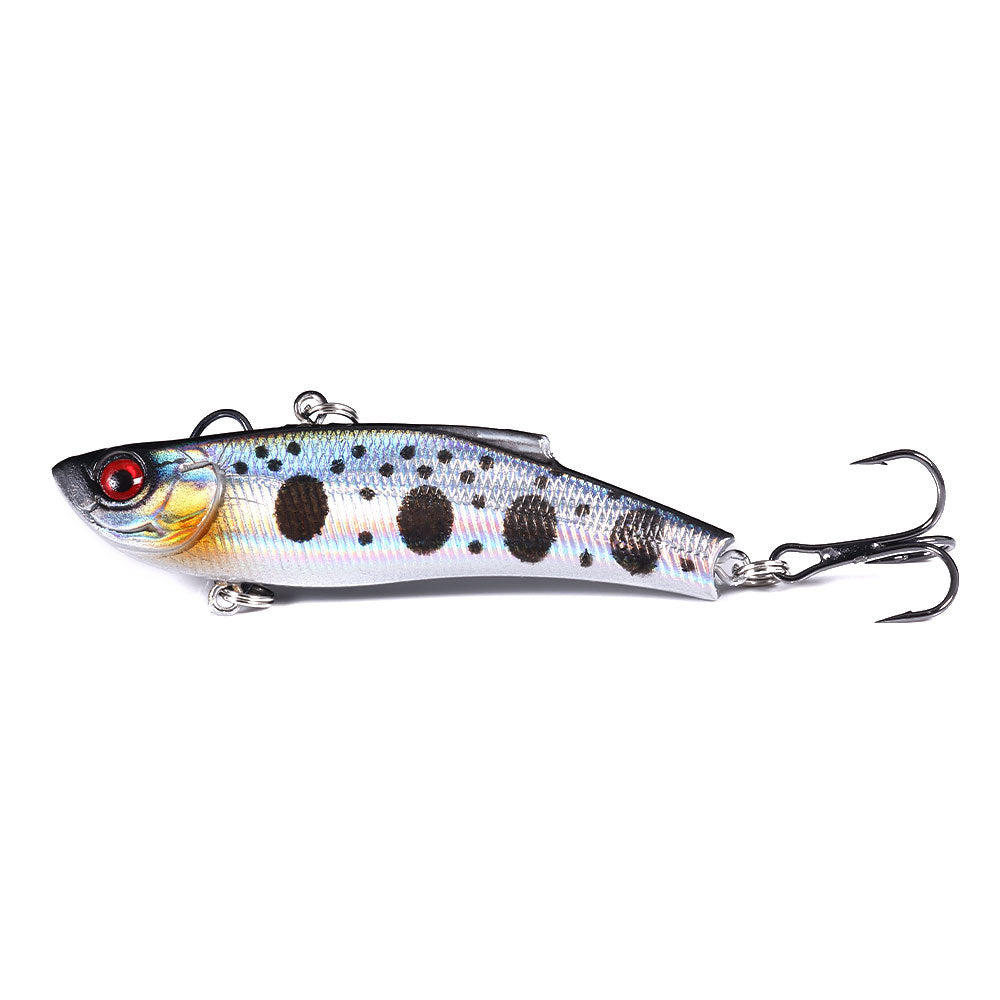 Full Water Column VIB Lure with Rattles - Multi-Layer Vibration Bait for Bass and Pike Fishing, Realistic Fish Design