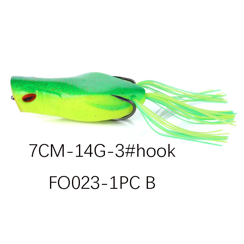 14g Classic Frog Lure - Realistic Soft Bait for Bass and Snakehead Fishing, Topwater Freshwater Lure