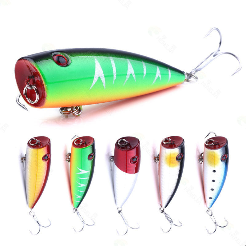 9g Floating Popper Lure - Topwater Plastic Lure for Freshwater Fishing, Realistic Surface Lure for Bass and Panfish