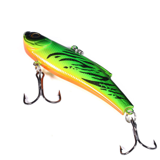 Full Water Column VIB Lure with Rattles - Multi-Layer Vibration Bait for Bass and Pike Fishing, Realistic Fish Design