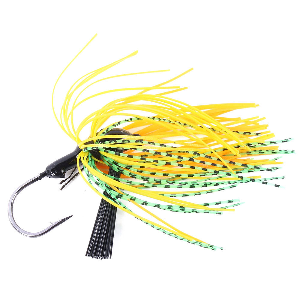 Jig Spinnerbait clásico: jig sin malezas para pescar lubina y lucio, señuelo giratorio duradero