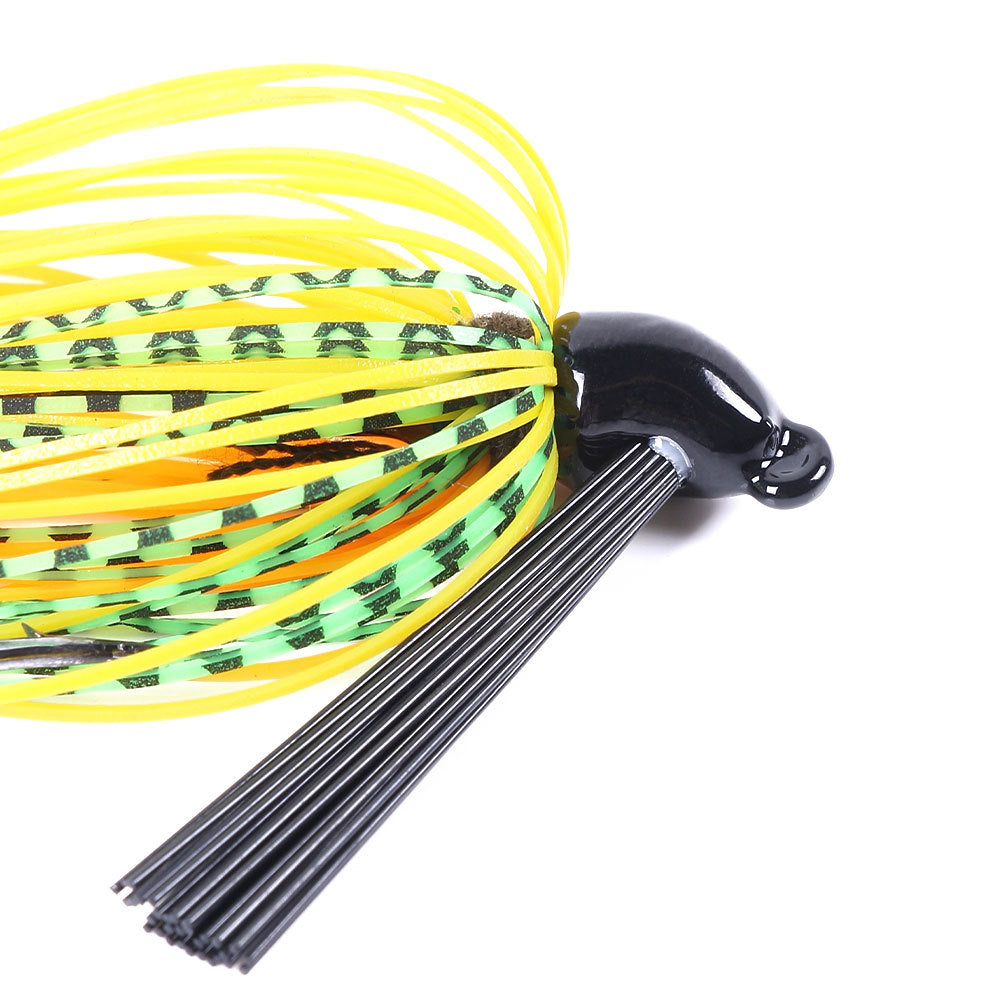 Jig Spinnerbait clásico: jig sin malezas para pescar lubina y lucio, señuelo giratorio duradero