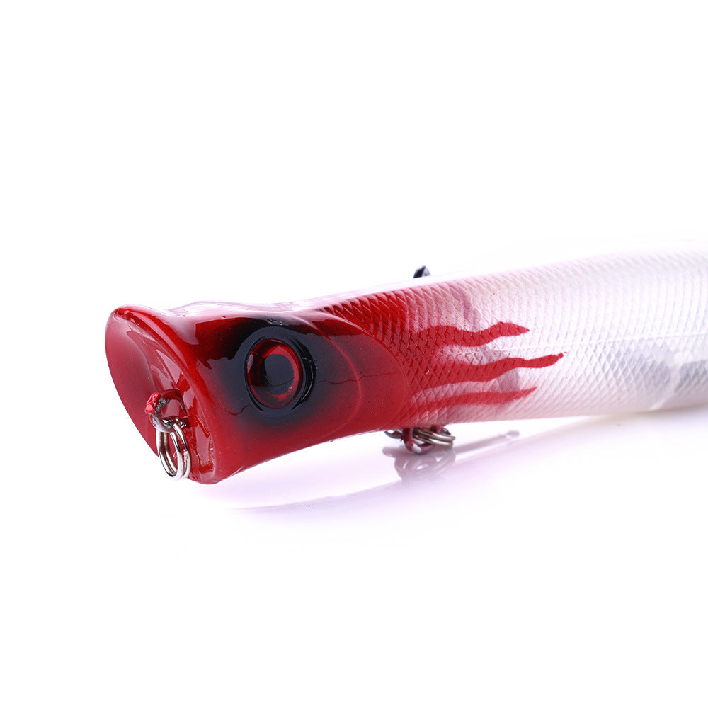 Señuelo Splash Popper: crankbait de cuerpo hueco para pesca en superficie en agua dulce, señuelo de superficie realista para lubina y lucio