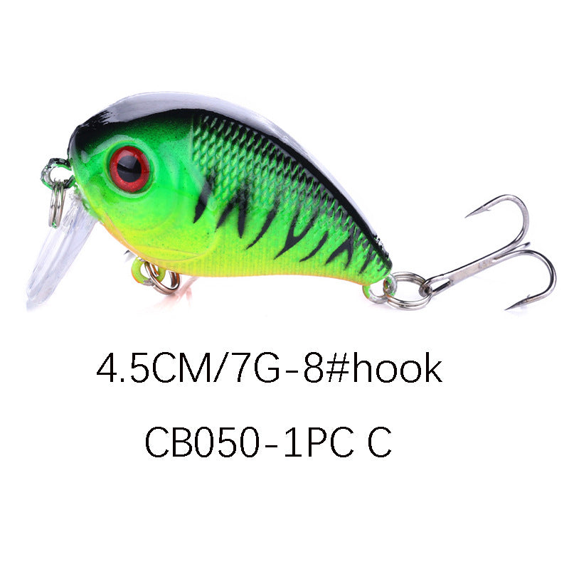 7g Floating Crankbait - Topwater Mini Fat Lure for Bass and Sea Bass Fishing