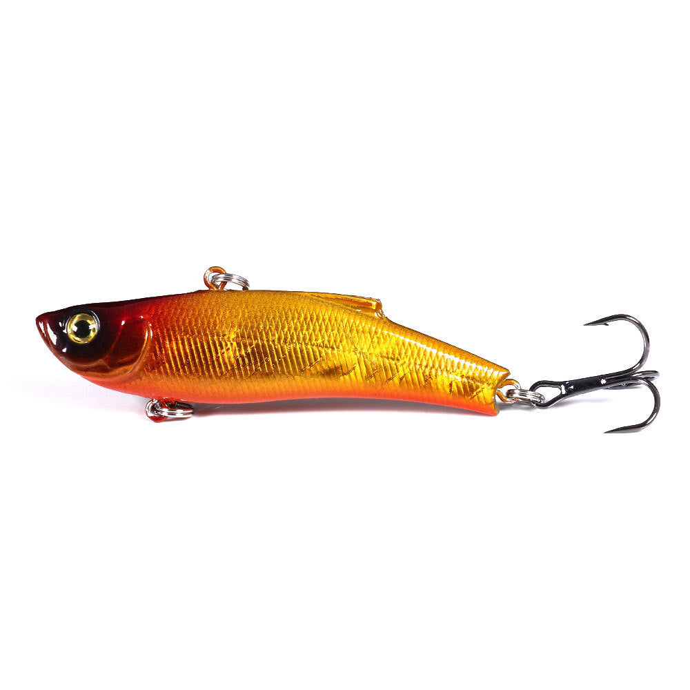 Full Water Column VIB Lure with Rattles - Multi-Layer Vibration Bait for Bass and Pike Fishing, Realistic Fish Design