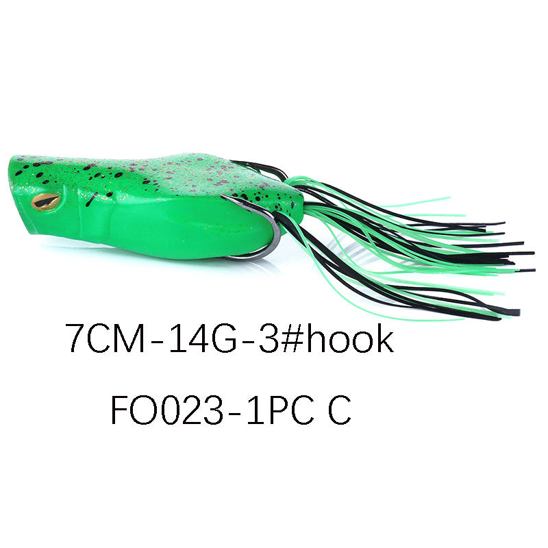 14g Classic Frog Lure - Realistic Soft Bait for Bass and Snakehead Fishing, Topwater Freshwater Lure