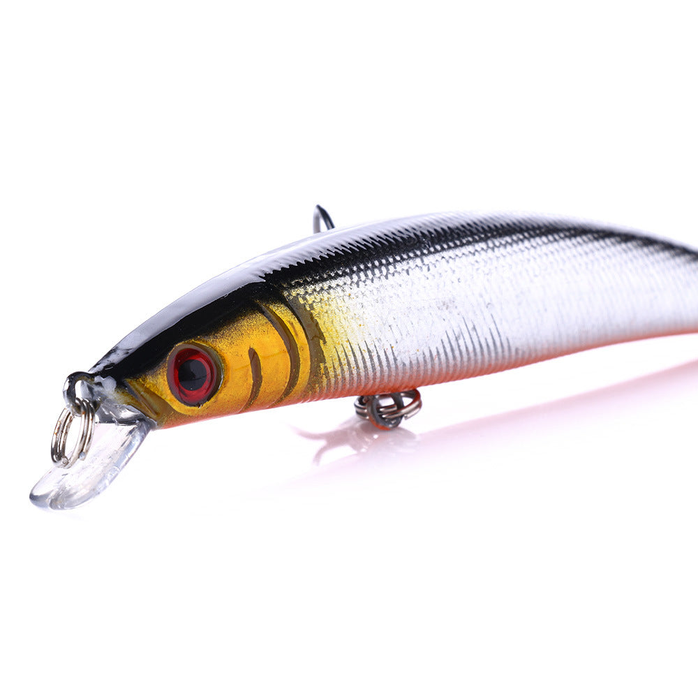 Señuelo flotante Minnow de 9 cm: crankbait de superficie para pesca de lubina, señuelos de pesca para agua dulce y salada