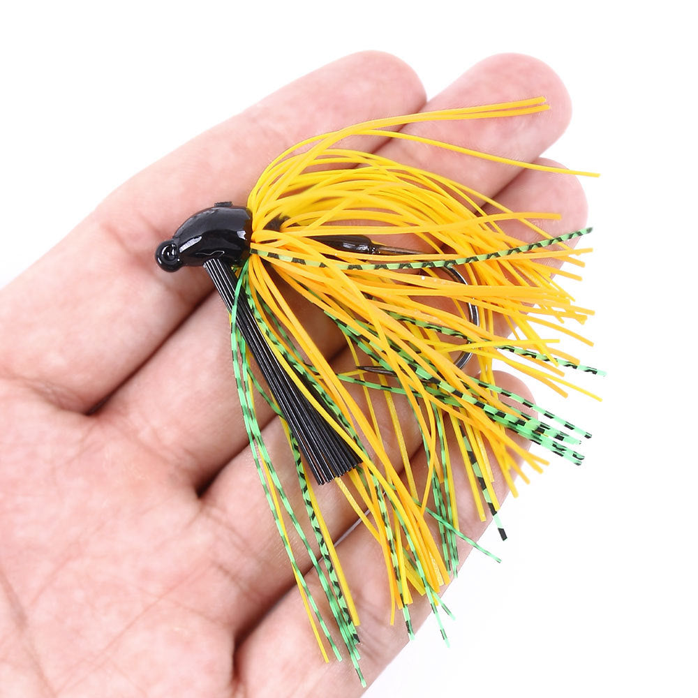 Jig Spinnerbait clásico: jig sin malezas para pescar lubina y lucio, señuelo giratorio duradero