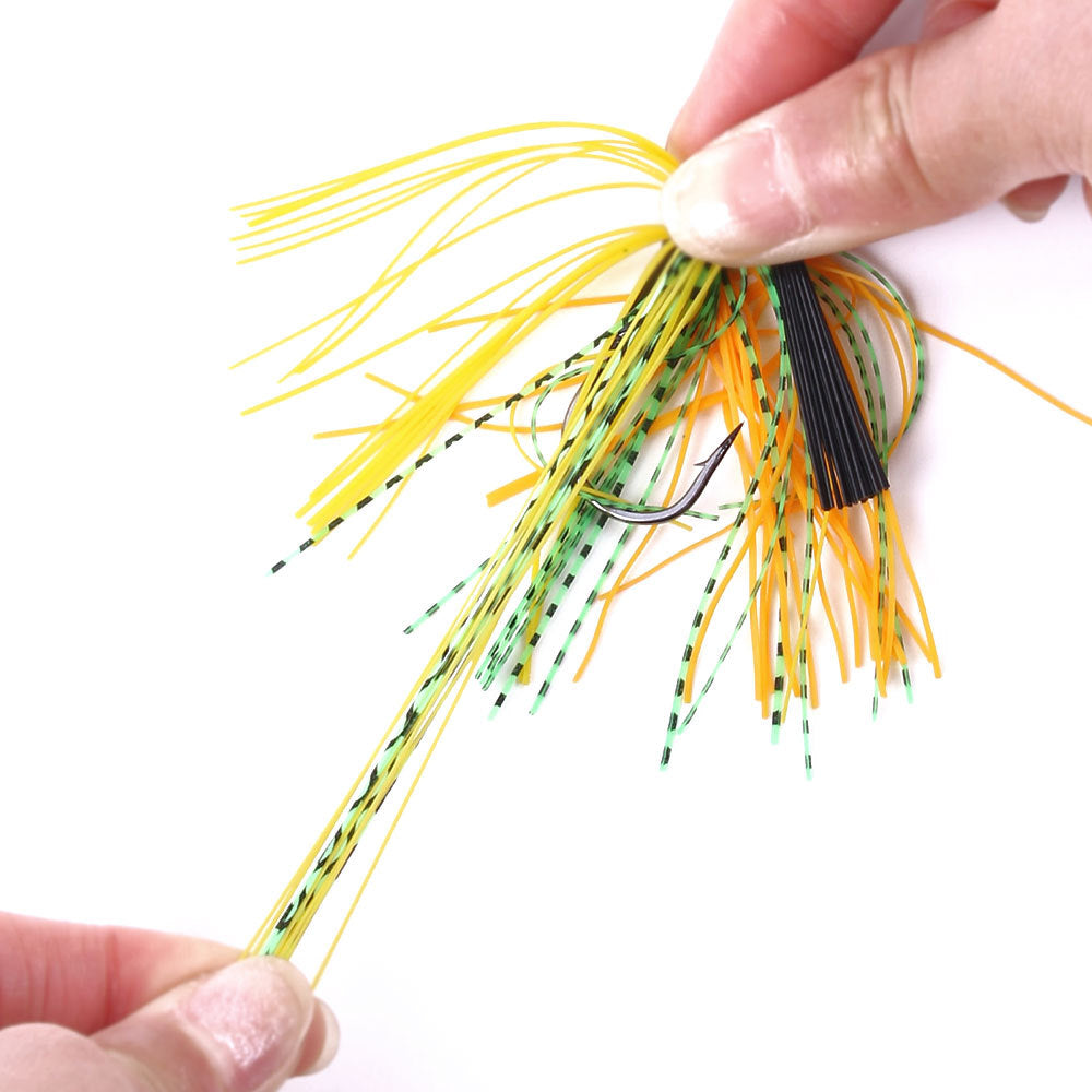 Jig Spinnerbait clásico: jig sin malezas para pescar lubina y lucio, señuelo giratorio duradero