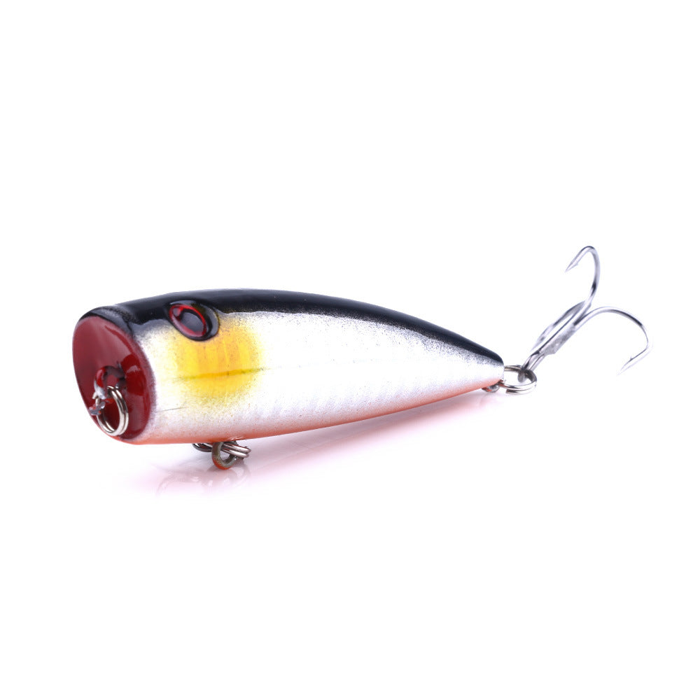 9g Floating Popper Lure - Topwater Plastic Lure for Freshwater Fishing, Realistic Surface Lure for Bass and Panfish