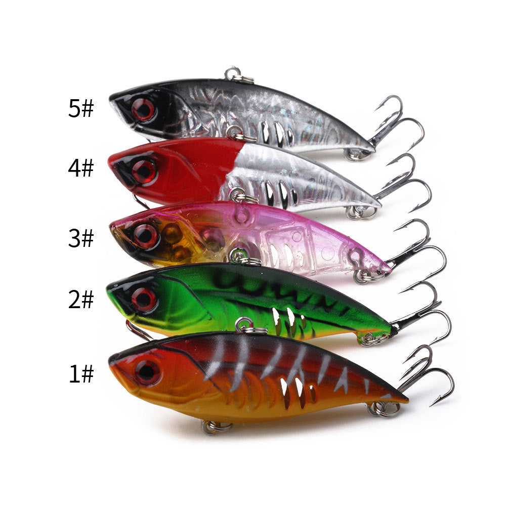 2.5Inch Vibration Lure - Sinking Noise Vib for Bass and Pike Fishing, Realistic Baitfish Design Blade