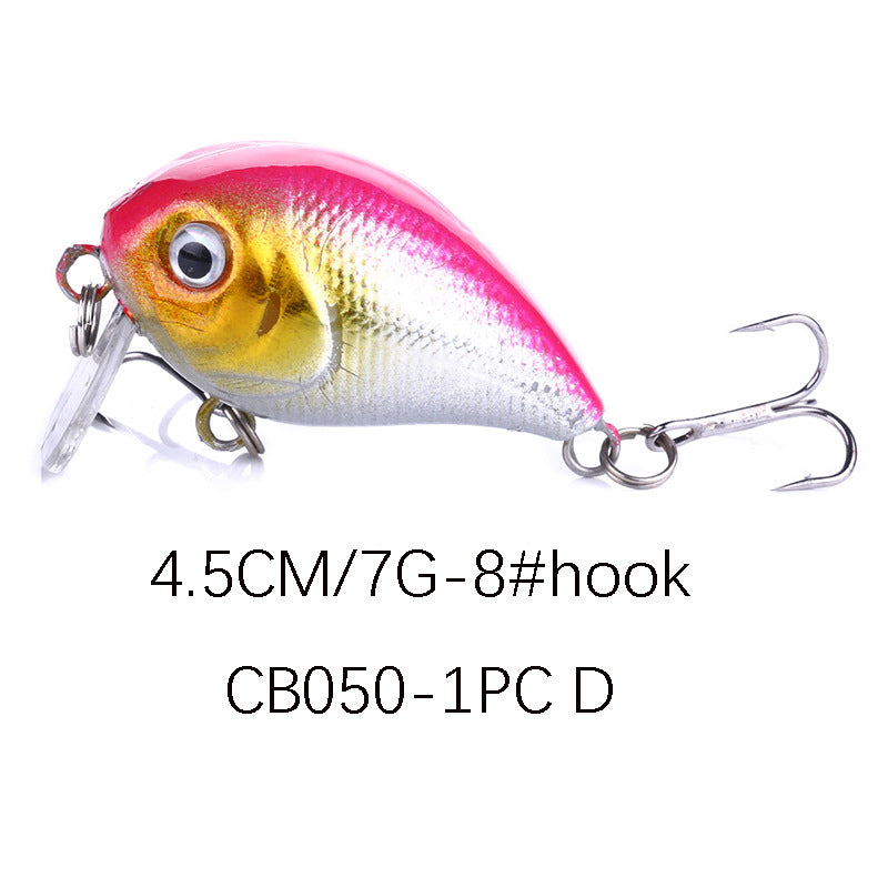 7g Floating Crankbait - Topwater Mini Fat Lure for Bass and Sea Bass Fishing