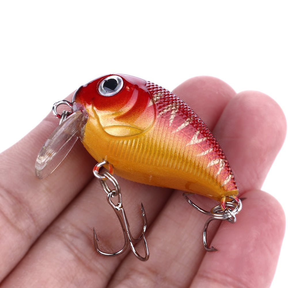 7g Floating Crankbait - Topwater Mini Fat Lure for Bass and Sea Bass Fishing