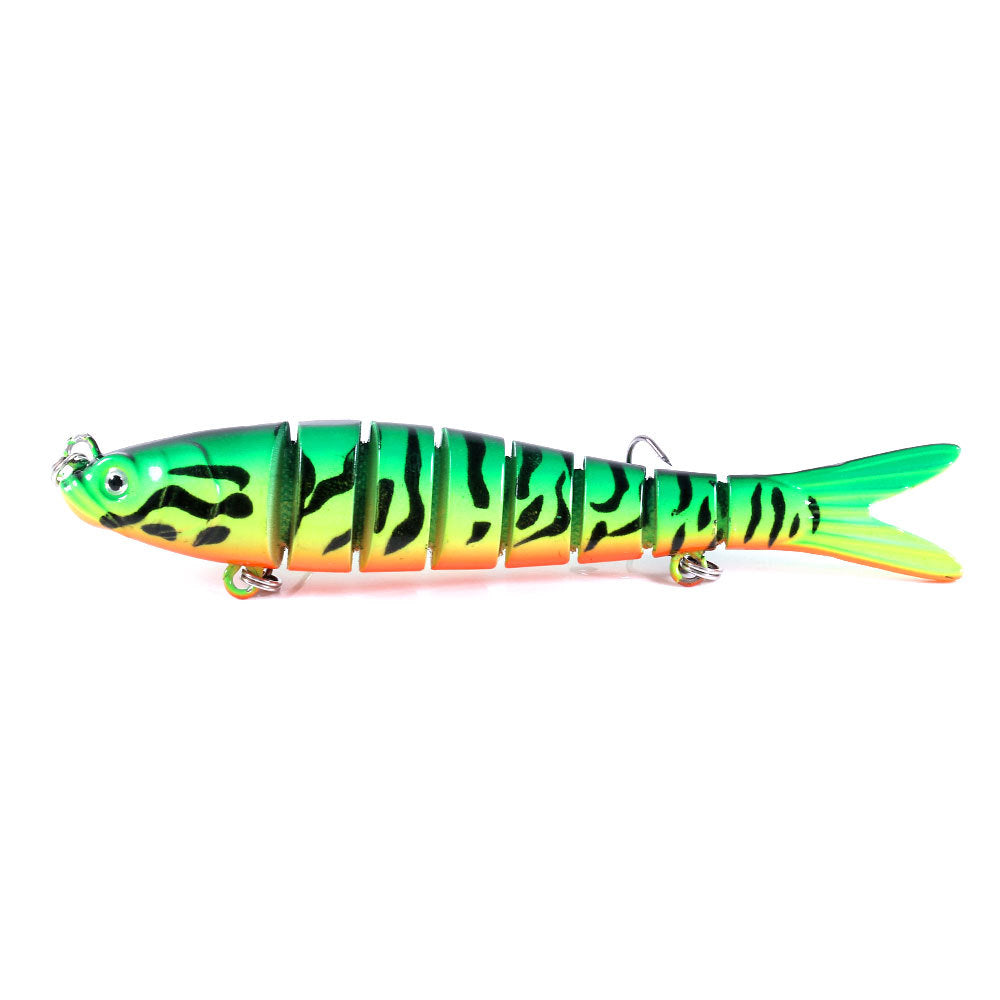 10-Color Sinking Multi-Jointed Hard Bait - Long Cast Minnow Lure for Bass and Pike Fishing, Realistic Fish Design