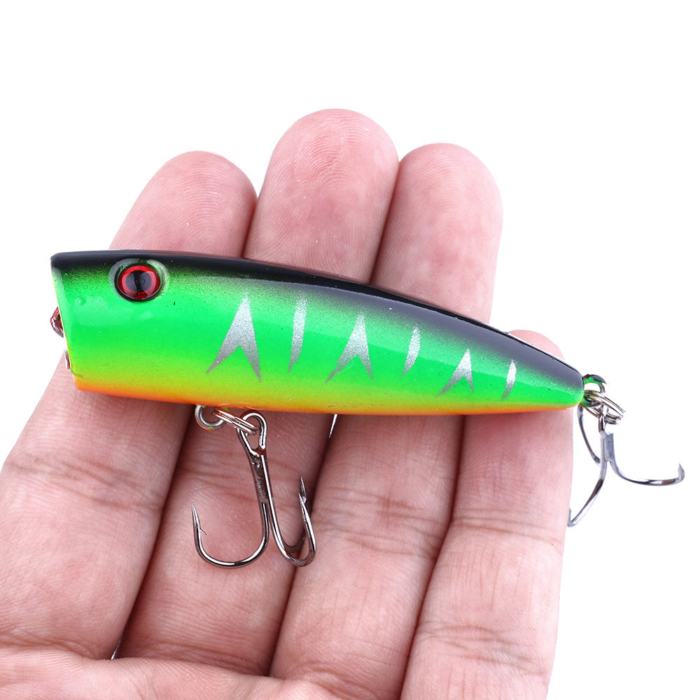 9g Floating Popper Lure - Topwater Plastic Lure for Freshwater Fishing, Realistic Surface Lure for Bass and Panfish