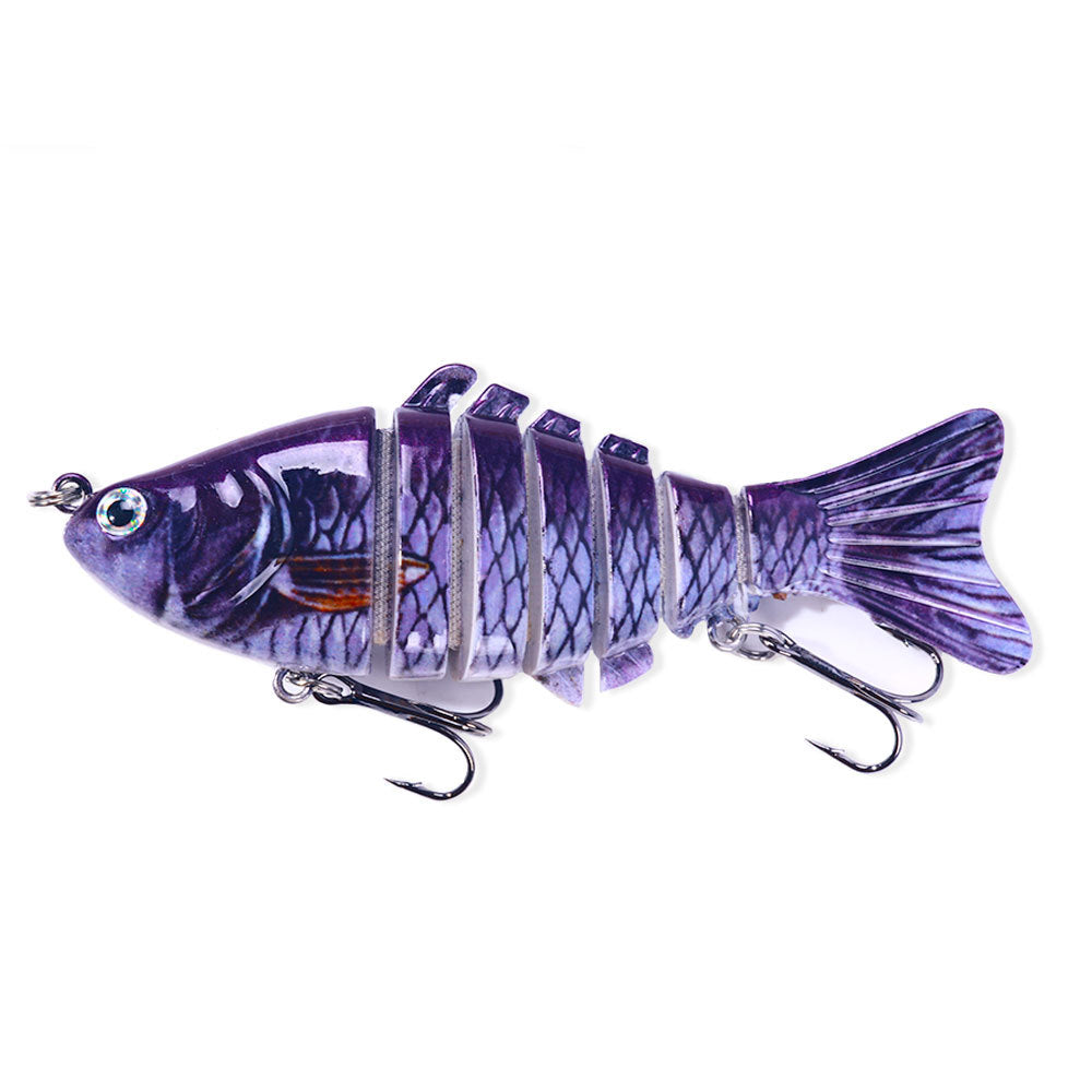 10CM 7-Section Swimbait - Multi-Jointed Hard Bait for Bass and Pike Fishing, Realistic Swimming Lure