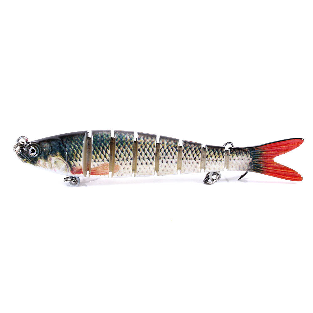 10-Color Sinking Multi-Jointed Hard Bait - Long Cast Minnow Lure for Bass and Pike Fishing, Realistic Fish Design