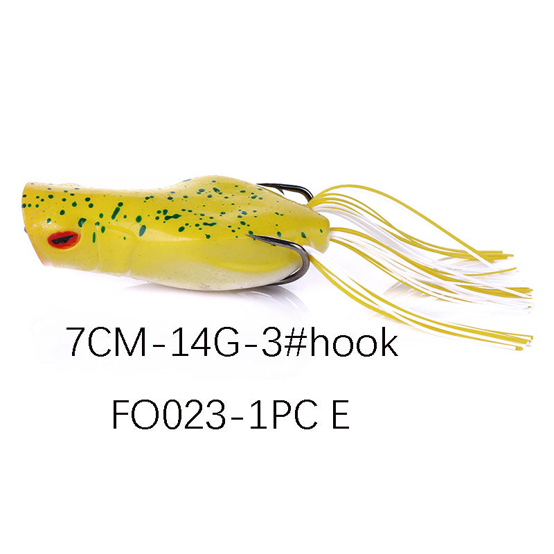 14g Classic Frog Lure - Realistic Soft Bait for Bass and Snakehead Fishing, Topwater Freshwater Lure