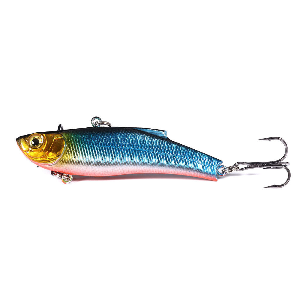 Full Water Column VIB Lure with Rattles - Multi-Layer Vibration Bait for Bass and Pike Fishing, Realistic Fish Design