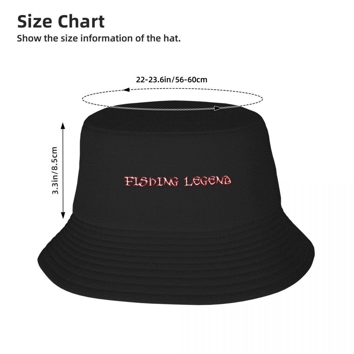 Fishing Legend-Unisex Bucket Hat Designer Cotton Hat Gift For Angler