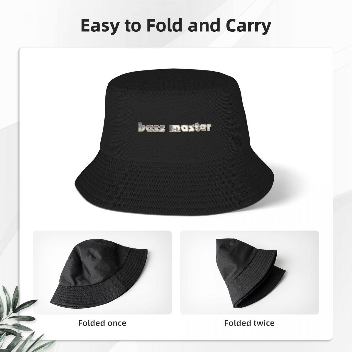 Bass Master-Vintage Bucket Hat Outfit For Fishing