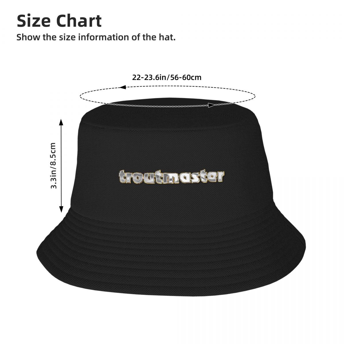 Trout Master-Bucket Hat Urban Outfitters For Fly Fishing Anglers