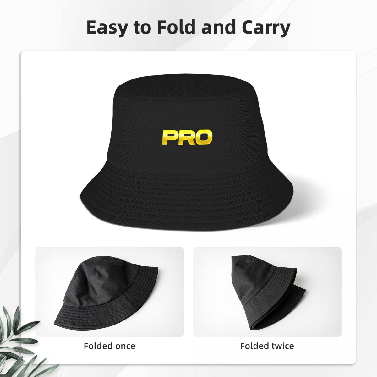 PRO-Bucket Hat Extra Large Unisex Fishing Hat Fashion 23 Inch