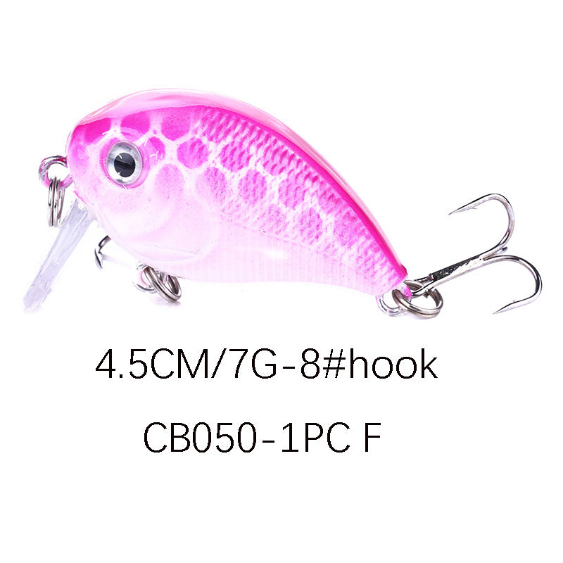 7g Floating Crankbait - Topwater Mini Fat Lure for Bass and Sea Bass Fishing