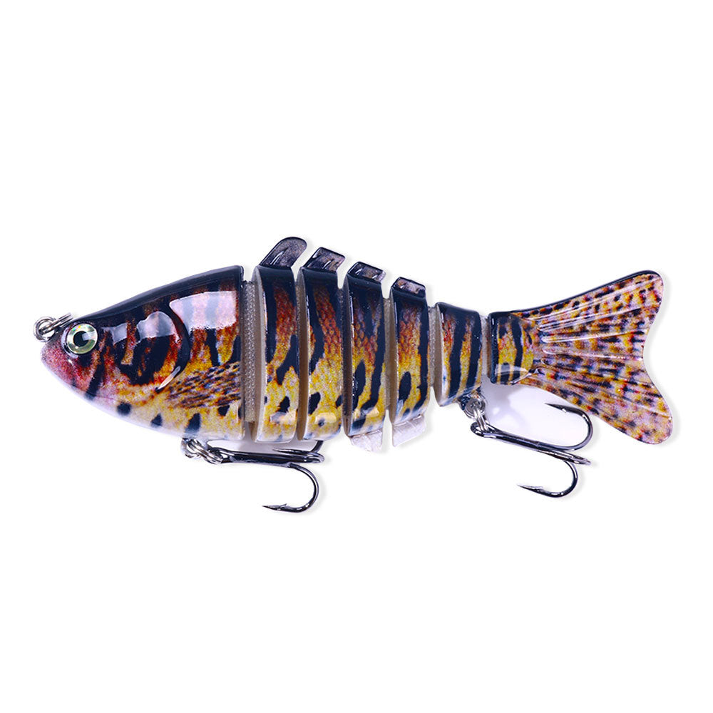 10CM 7-Section Swimbait - Multi-Jointed Hard Bait for Bass and Pike Fishing, Realistic Swimming Lure