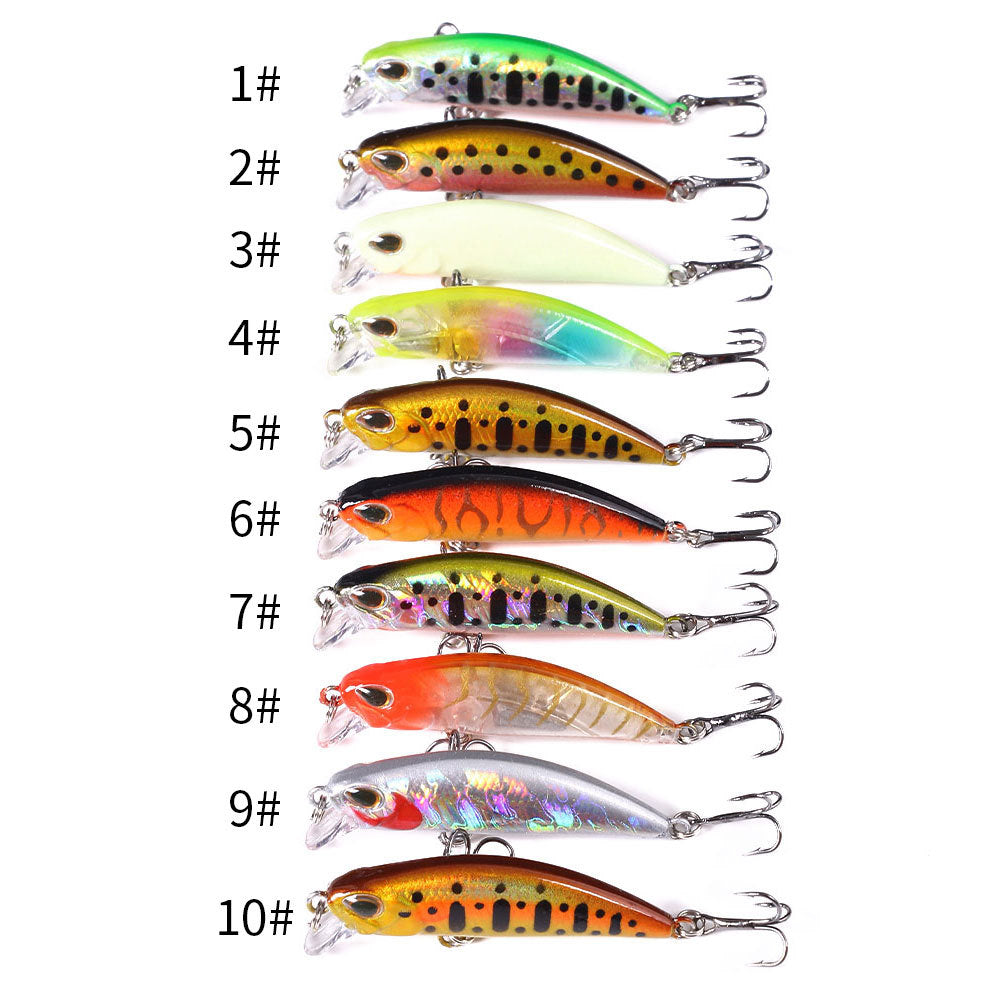 5g Glow-in-the-Dark Minnow Lure - Sinking Micro Crankbait for Trout and Panfish